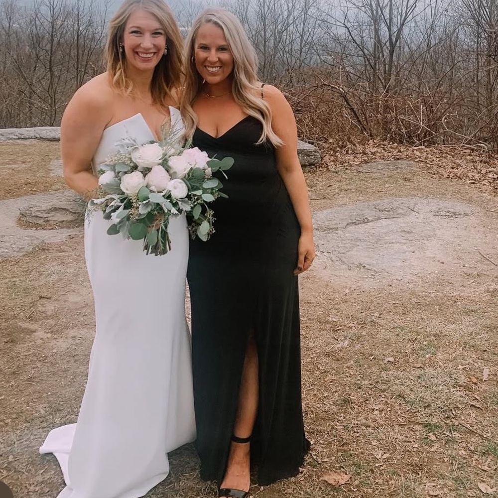 La Femme Black Maxi Dress